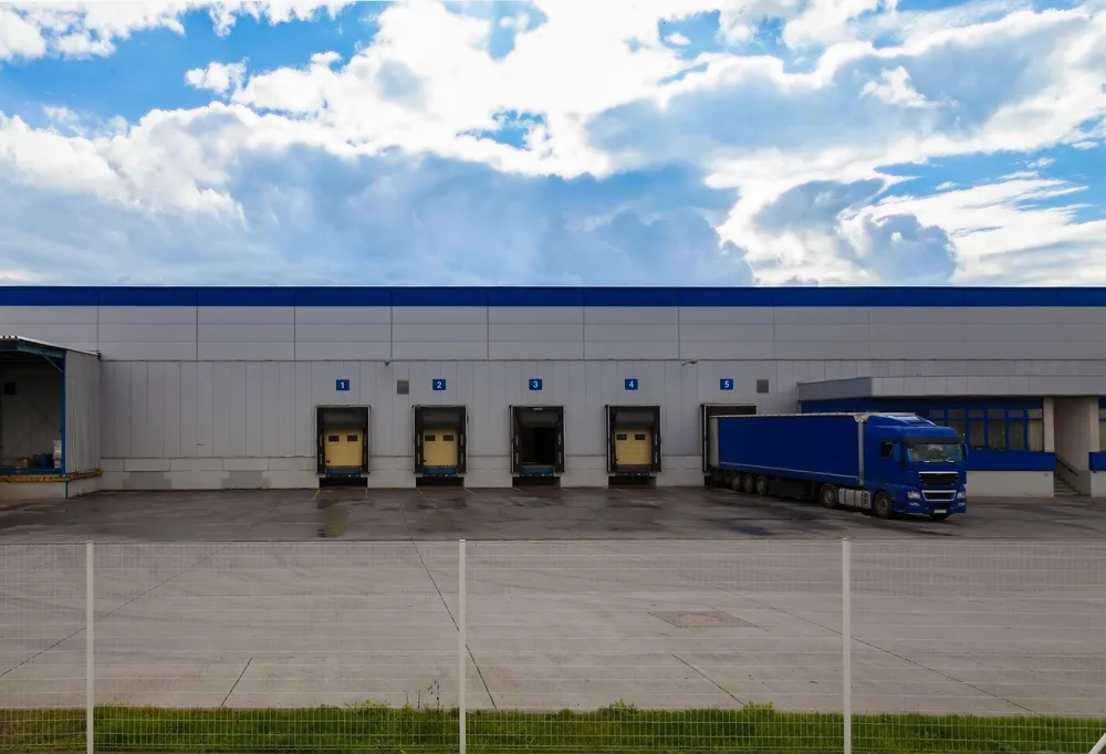 Commercial warehouse exterior property in Angleton, TX